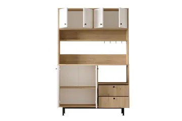 Donae Highboard - Ek/Vit - Förvaring - Förvaringsmöbler - Byrå