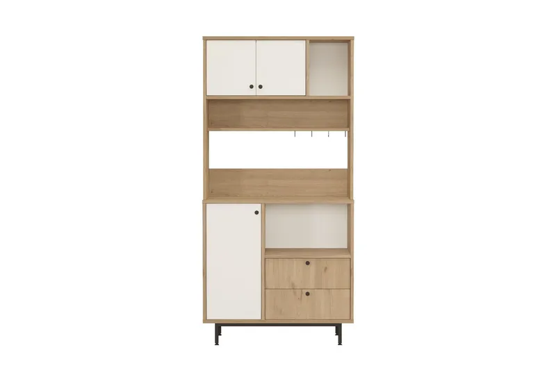 Donae Highboard - Ek/Vit - Förvaring - Förvaringsmöbler - Byrå
