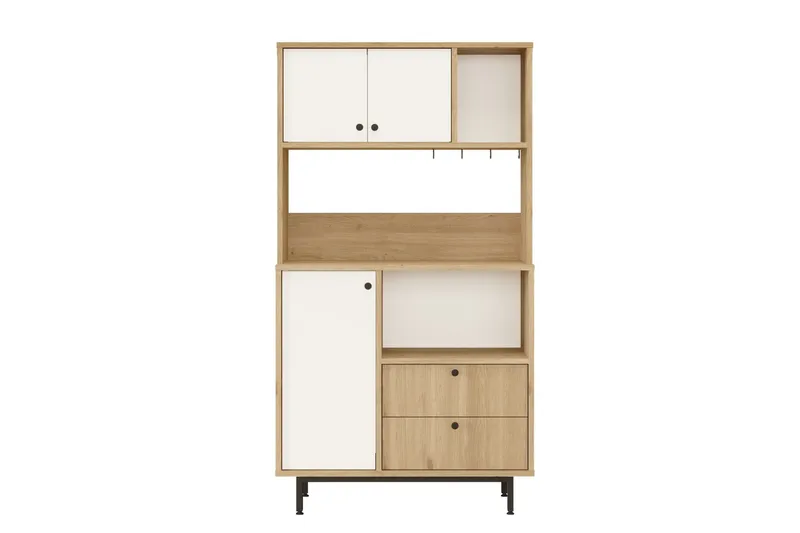 Donae Highboard, Ek/Vit