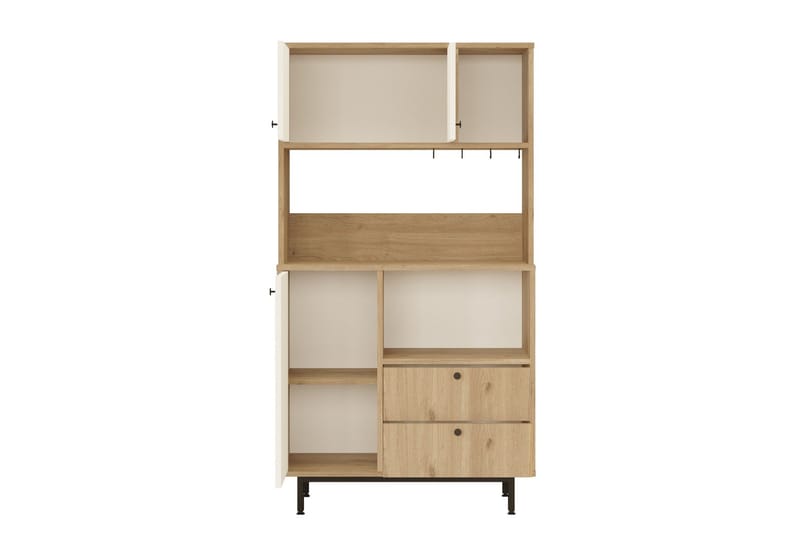 Donae Highboard - Ek/Vit - Förvaring - Förvaringsmöbler - Byrå