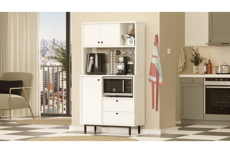 Donae Highboard - Vit - Förvaring - Förvaringsmöbler - Byrå