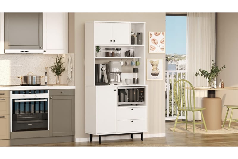 Donae Highboard - Vit - Förvaring - Förvaringsmöbler - Byrå