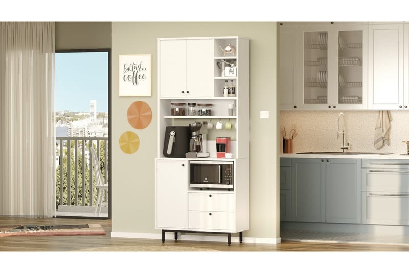 Donae Highboard - Vit - Förvaring - Förvaringsmöbler - Byrå