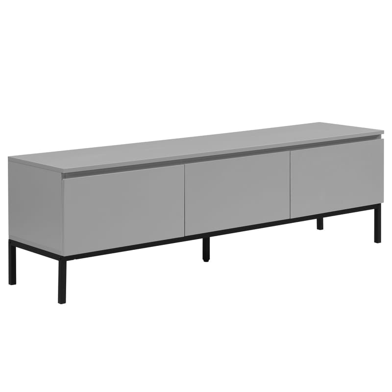 Dorvik TV-bänk 150 cm med 3 lådor - ljusgrått och svart - Förvaring - Förvaringsmöbler - Skänkar & sideboards