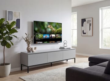 Dorvik TV-bänk 150 cm med 3 lådor - ljusgrått och svart - Möbler - Vardagsrum - Tv-möbler & mediamöbler - Tv-bänkar