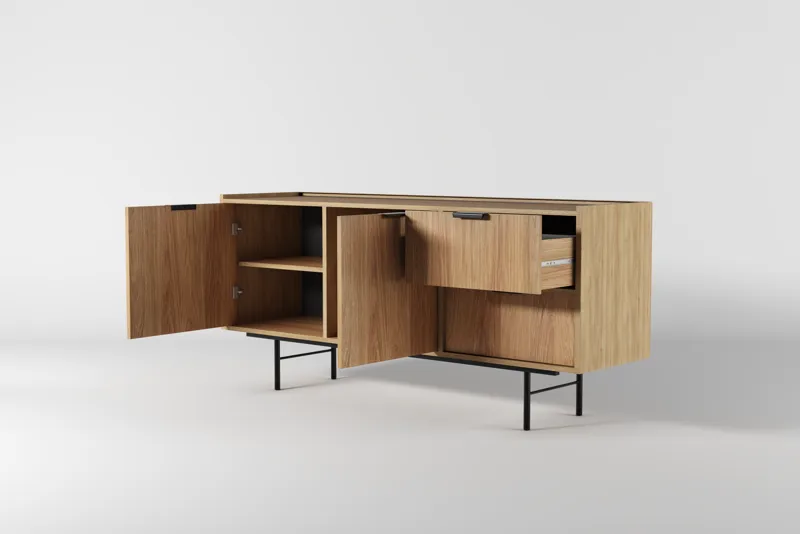 Dravo Skänk 68x150 cm - Naturlig hickory - Förvaring - Förvaringsmöbler - Skänkar & sideboards