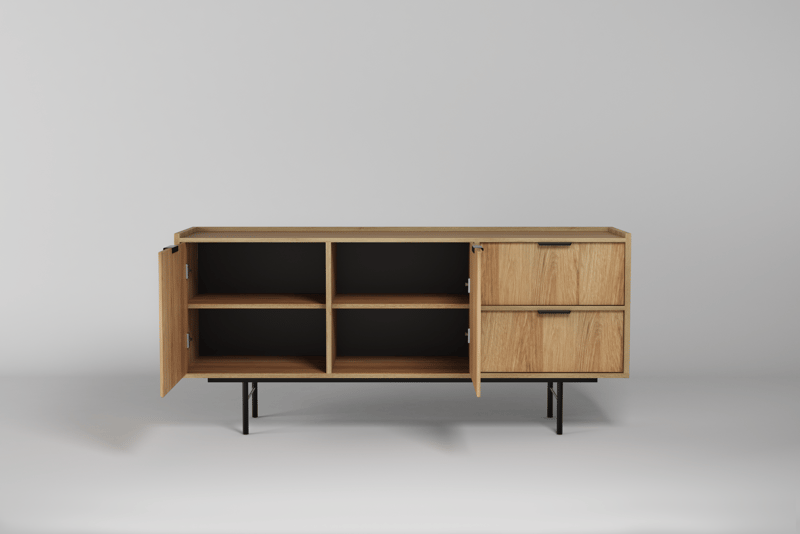 Dravo Skänk 68x150 cm - Naturlig hickory - Förvaring - Förvaringsmöbler - Skänkar & sideboards