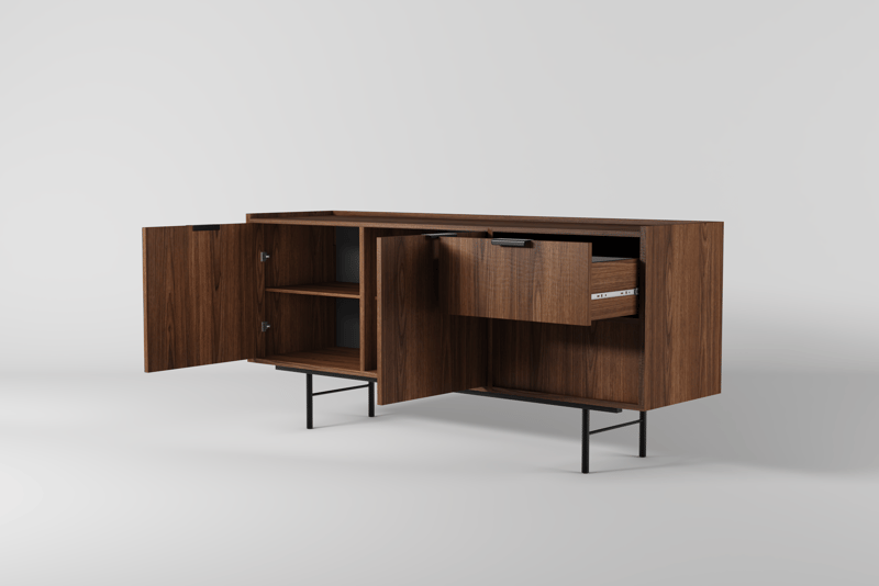Dravo Skänk 68x150 cm - Warmia valnöt - Förvaring - Förvaringsmöbler - Skänkar & sideboards