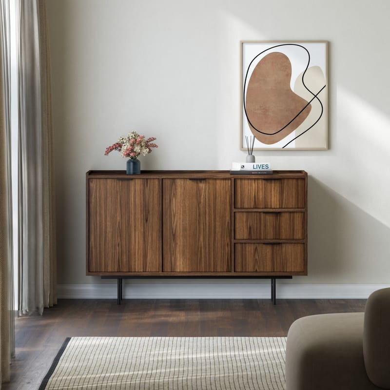 Dravo Skänk 90x150 cm - Warmia valnöt - Förvaring - Förvaringsmöbler - Skänkar & sideboards