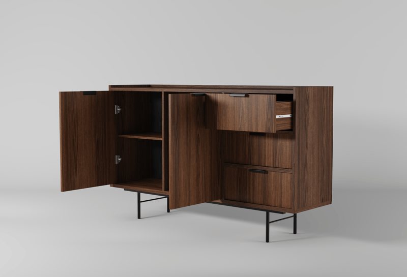 Dravo Skänk 90x150 cm - Warmia valnöt - Förvaring - Förvaringsmöbler - Skänkar & sideboards