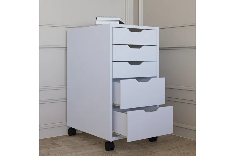 Durusu Byrå 40 cm - Vit - Förvaring - Förvaringsmöbler - Byrå
