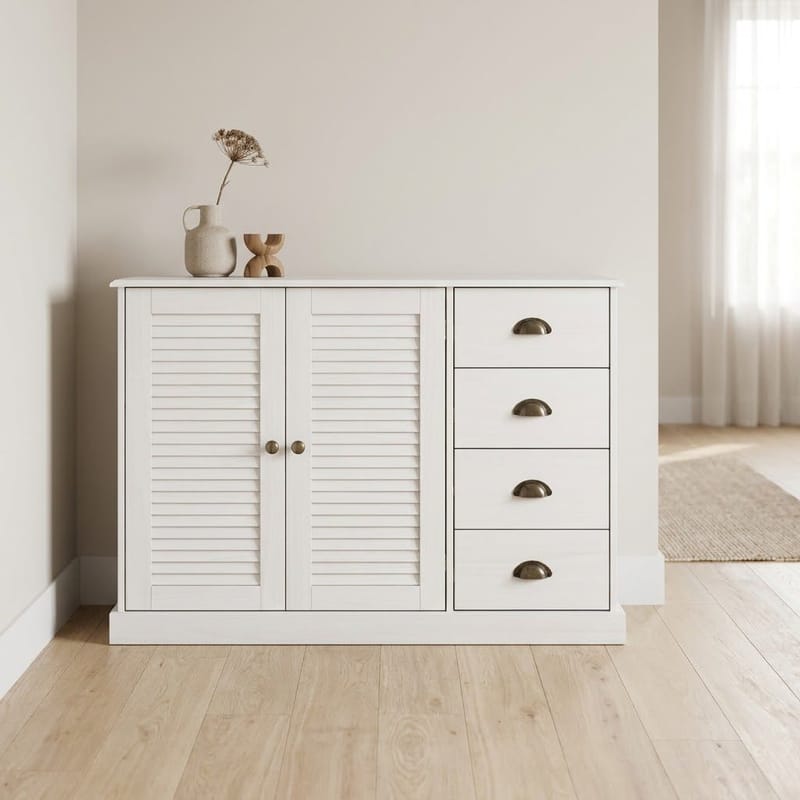 Edith Skänk 125x80 cm - Vit - Förvaring - Förvaringsmöbler - Skänkar & sideboards