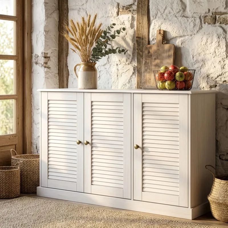 Edith Skänk 125x80 cm - Vit - Förvaring - Förvaringsmöbler - Skänkar & sideboards