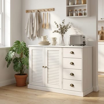 Edith Skänk 125x80 cm - Vit - Förvaring - Förvaringsmöbler - Skänkar & sideboards