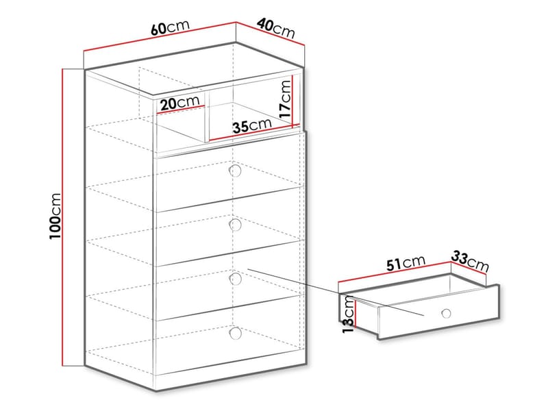 Elvaren Skänk 60 cm - Förvaring - Förvaringsmöbler - Byrå