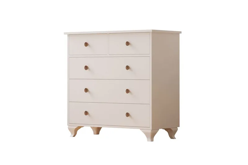 Elyra Hörnbyrå 90 cm, Matt Vit