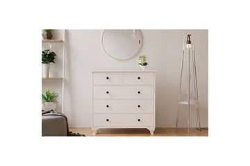 Elyra Hörnbyrå 90 cm - Matt Vit - Förvaring - Förvaringsmöbler - Byrå