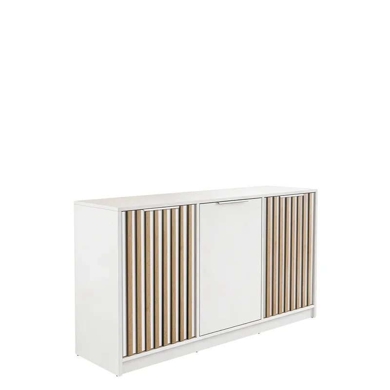 Escaldes Skänk 138 cm, brun, vit