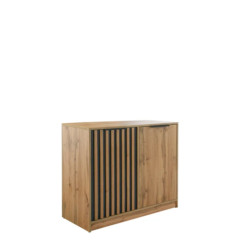 Escaldes Skänk 94 cm, brun, svart