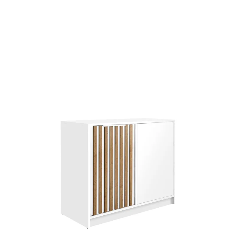 Escaldes Skänk 94 cm, brun, vit