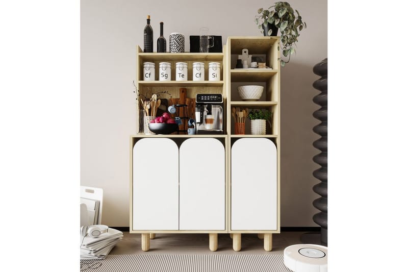 Estra Highboard - Beige/Vit - Förvaring - Förvaringsmöbler - Byrå
