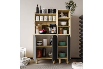 Estra Highboard - Brun/Antracit - Förvaring - Förvaringsmöbler - Byrå