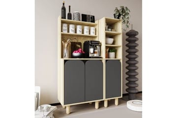 Estra Highboard - Brun/Antracit - Förvaring - Förvaringsmöbler - Byrå