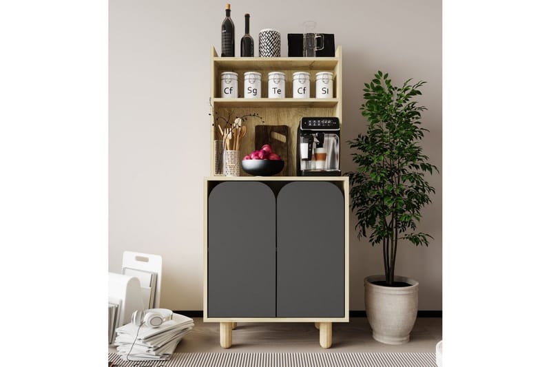 Estra Highboard - Brun/Antracit - Förvaring - Förvaringsmöbler - Byrå