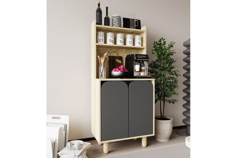 Estra Highboard - Brun/Antracit - Förvaring - Förvaringsmöbler - Byrå