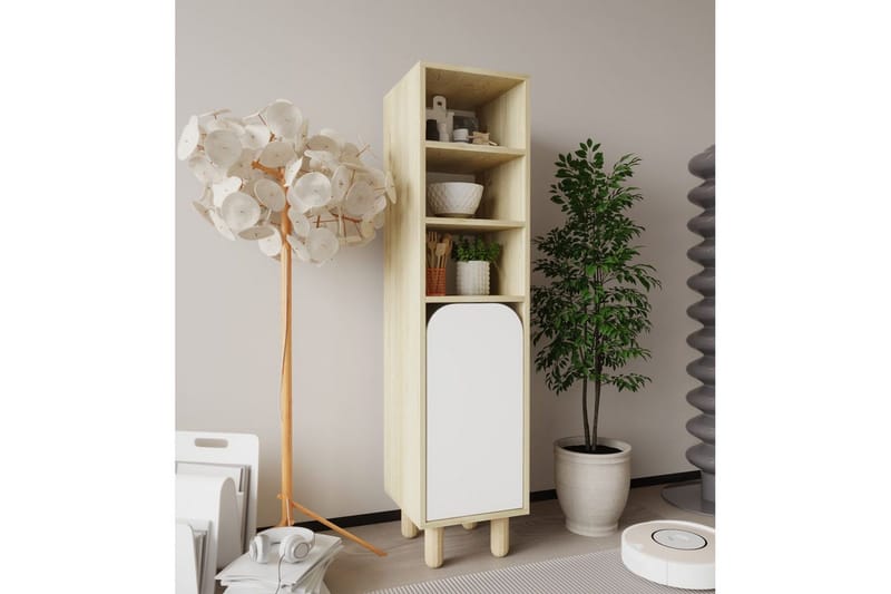 Estra Highboard - Brun/Vit - Förvaring - Förvaringsmöbler - Byrå