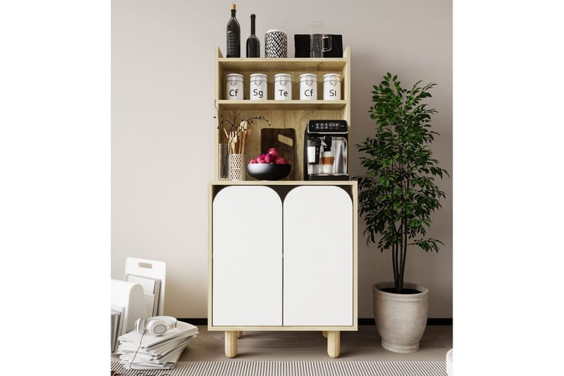 Estra Highboard - Brun/Vit - Förvaring - Förvaringsmöbler - Byrå