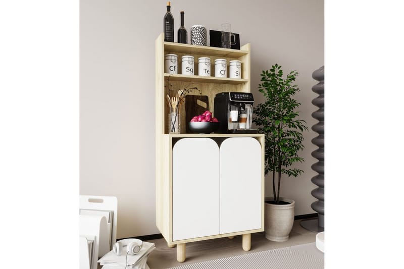 Estra Highboard - Brun/Vit - Förvaring - Förvaringsmöbler - Byrå