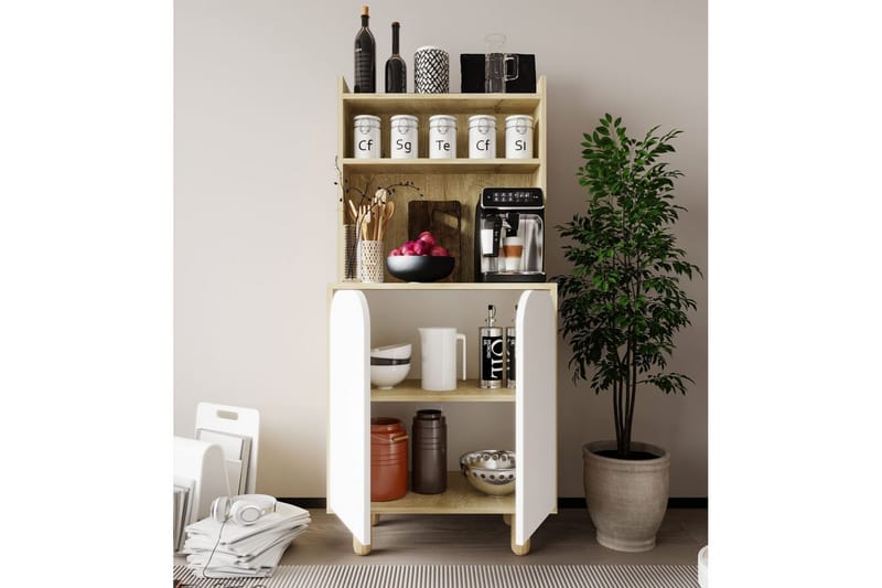 Estra Highboard - Brun/Vit - Förvaring - Förvaringsmöbler - Byrå