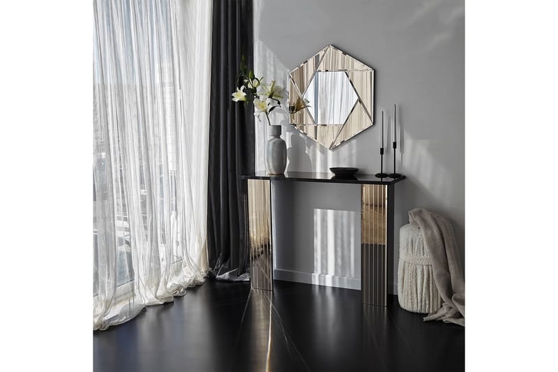 Ezlyn Byrå 105 cm - Brons - Möbler - Vardagsrum - Soffbord & vardagsrumsbord - Avlastningsbord & konsolbord