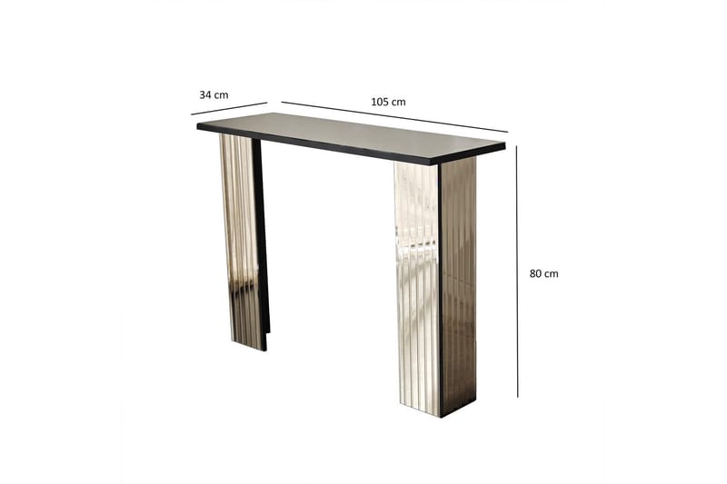 Ezlyn Byrå 105 cm - Brons - Möbler - Vardagsrum - Soffbord & vardagsrumsbord - Avlastningsbord & konsolbord