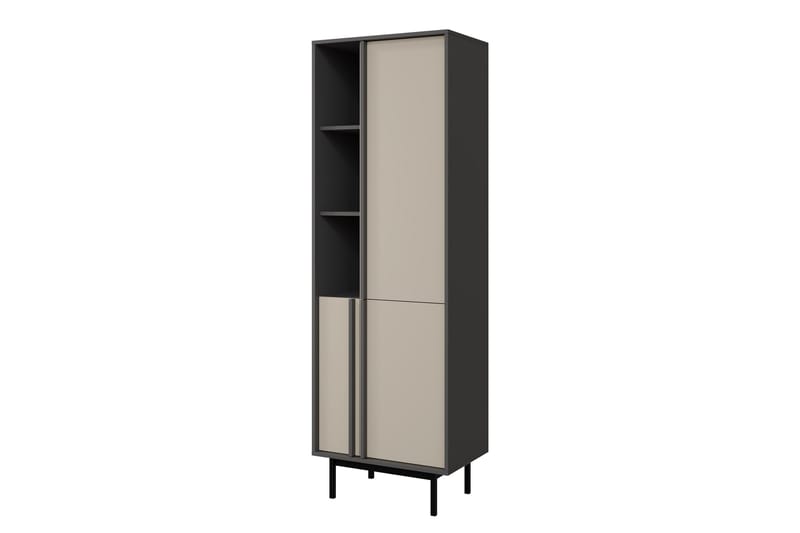 Farshian Highboard, Grå/Beige