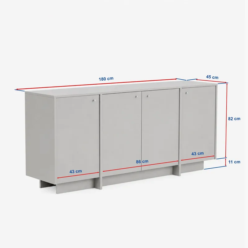 Farvik Konsolbord 180x82x45 cm - Travertin - Förvaring - Förvaringsmöbler - Skänkar & sideboards