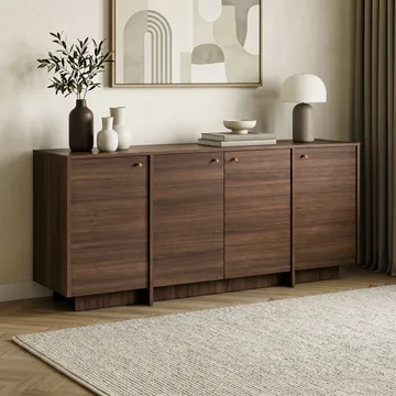 Farvik Konsolbord 180x82x45 cm - Valnöt - Förvaring - Förvaringsmöbler - Skänkar & sideboards