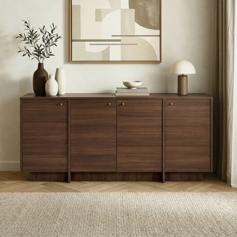 Farvik Konsolbord 180x82x45 cm - Valnöt - Förvaring - Förvaringsmöbler - Skänkar & sideboards