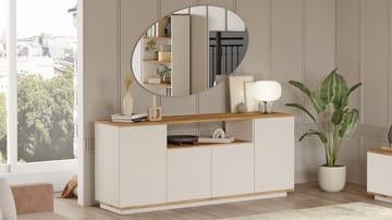 Fenvik Konsolbord 180x75x44,5 cm - Atlantic Pine och Cashmere - Förvaring - Förvaringsmöbler - Skänkar & sideboards