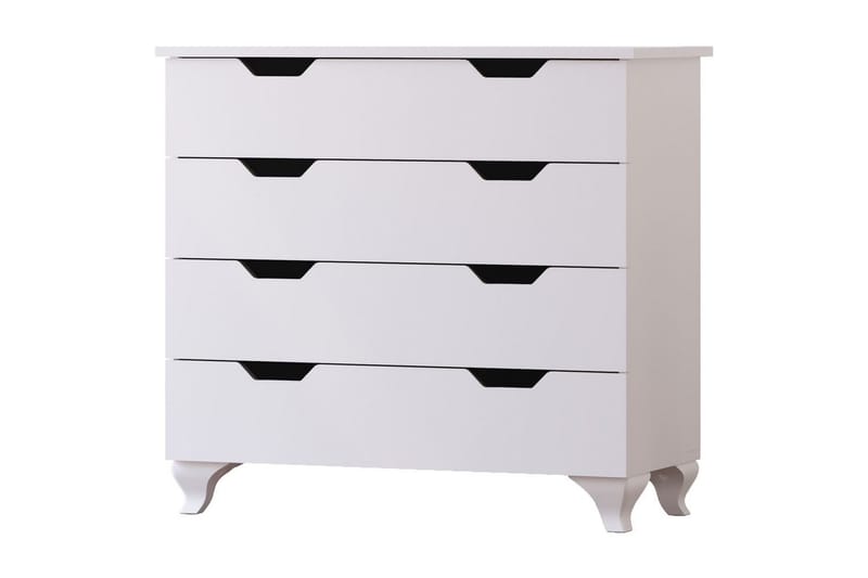 Feylor Hörnbyrå 86 cm, Matt Vit