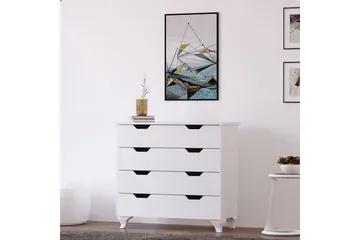 Feylor Hörnbyrå 86 cm - Matt Vit - Förvaring - Förvaringsmöbler - Byrå