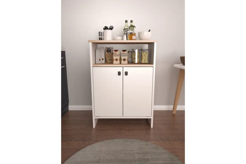 Flerfunktionsskåp Cladells Sonomo / Vit - Vit - Förvaring - Förvaringsmöbler - Byrå
