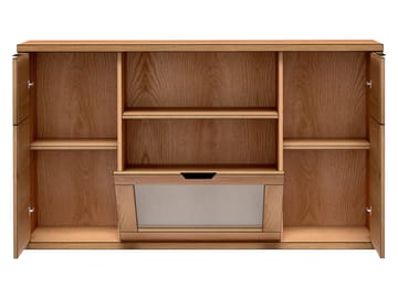 Fonti Rektangulär Skänk 158 cm i Trä med Glaslucka - Brun - Förvaring - Förvaringsmöbler - Skänkar & sideboards