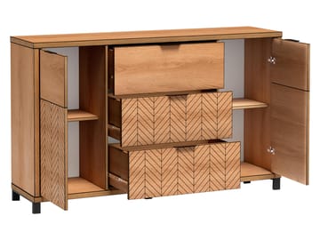 Fonti Rektangulär Skänk 158 cm i Trä - Svart|Brun - Förvaring - Förvaringsmöbler - Skänkar & sideboards