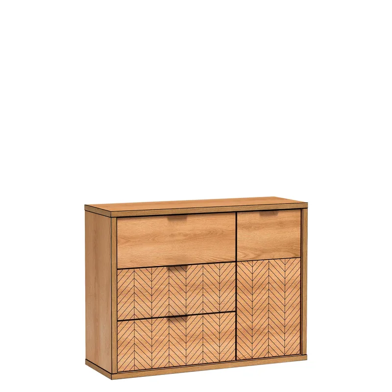 Fonti Skänk 118 cm, Brun|svart