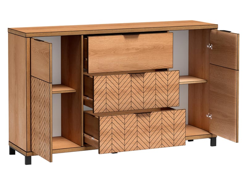 Fonti Skänk 158 cm - Brun|svart - Förvaring - Förvaringsmöbler - Skänkar & sideboards