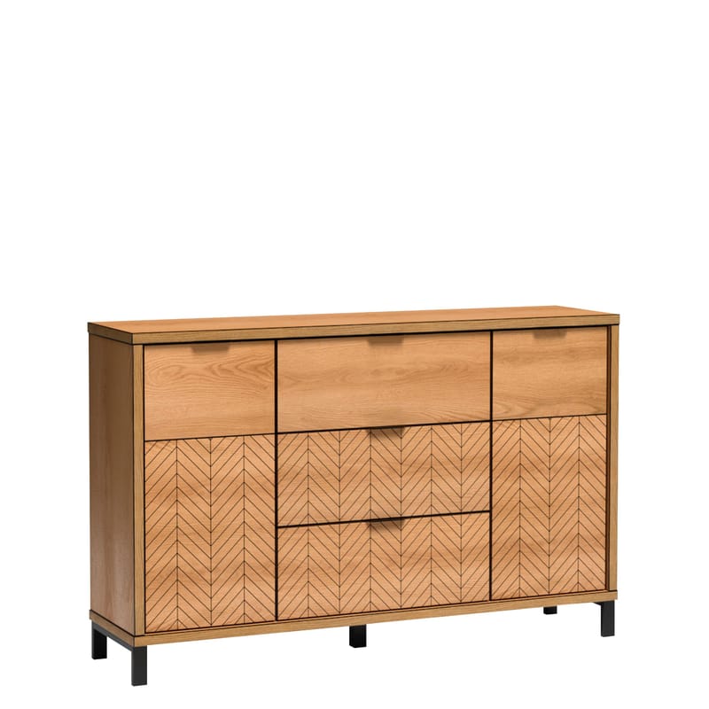 Fonti Skänk 158 cm, Brun|svart