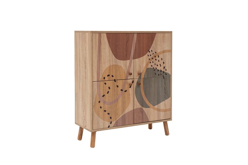 FORM Highboard 95x111 cm Brun - Byrå