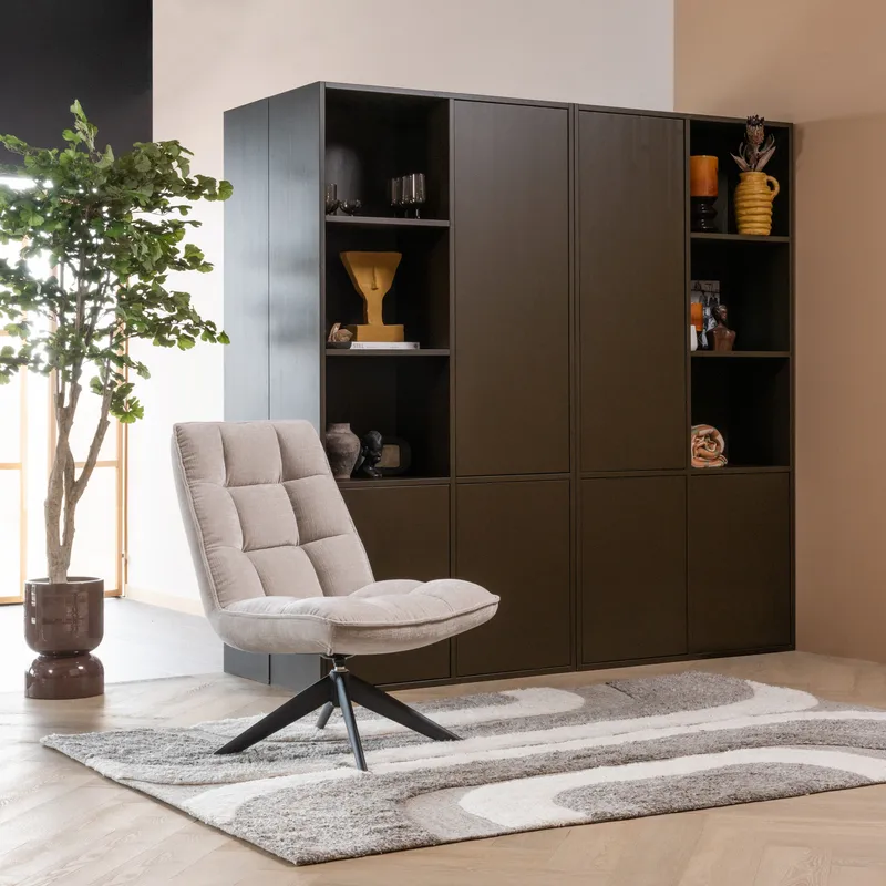 Förvaringsskåp Meggy 215 cm - Mellanbrun - Förvaring - Förvaringsmöbler - Byrå